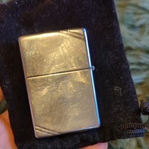 vintage zippo lighter pat 2032695 1932 chrome art deco